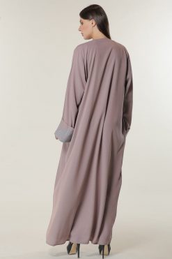 MOILAAQ2038 3 Dusty Pink Abaya Dress