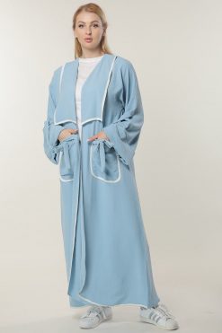 Blue Casual Abaya