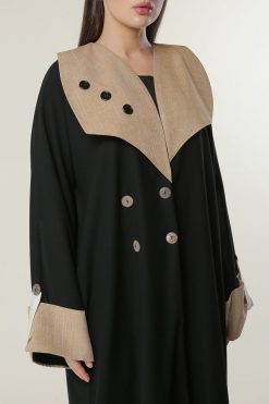 MOILAAQ2034 3 Black Casual Abaya