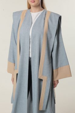MOILAAQ2033 4 Blue Casual Abaya