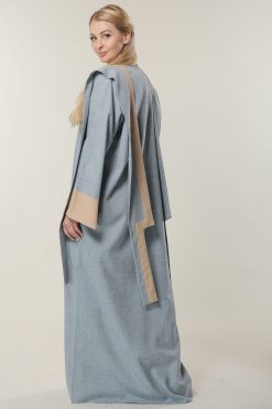 MOILAAQ2033 3 Blue Casual Abaya