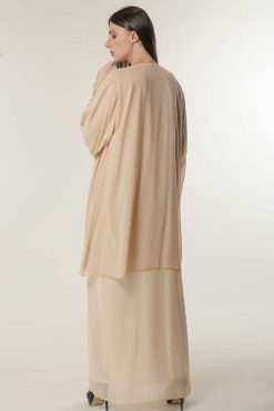 MOILAAQ2029 3 Double Chiffon Abaya