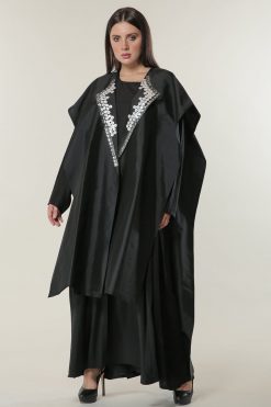 Black Overlay Abaya
