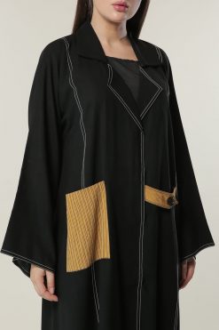 MOILAAQ2027 4 Black Casual Abaya