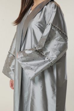 MOILAAQ2026 4 Silver Formal Abaya