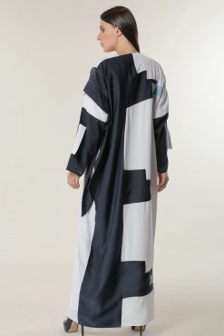 MOILAAQ2025 3 White Casual Abaya
