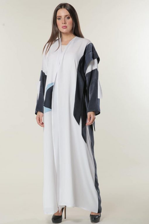White Casual Abaya