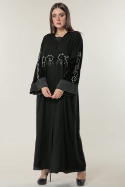 Black Abaya with Handwork