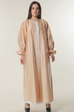 Peach Colour Abaya