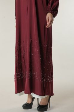 MOILAAQ2015 4 Maroon Abaya kaftan
