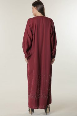 MOILAAQ2015 3 Maroon Abaya kaftan