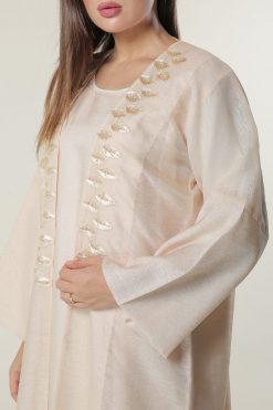 MOILAAQ2014 4 Peach Organza Abaya