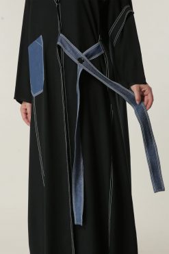 MOILAAQ2010 4 Black Casual Abaya