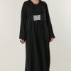 Black Abaya with Handwork