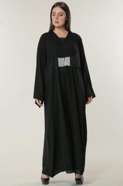 Black Abaya with Handwork