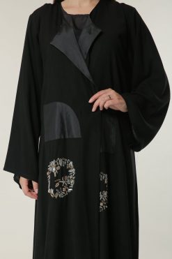 MOILAAQ2006 4 Spherical Black Abaya