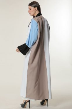 MOILAAQ2004 3 Trench-coat Style Abaya