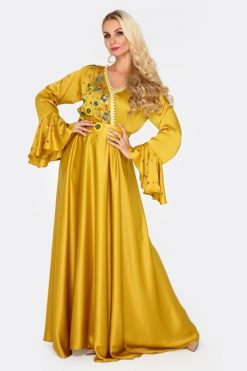 GOLDEN SUNSET Jalabiya Gold Dress