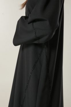 MOILASR2122 4 Simple Black Abaya Online