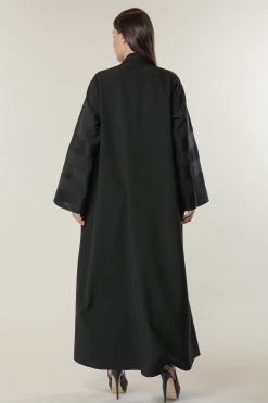 عباية معطف أسود 6 MOILASR2121 3 Black Coat Abaya