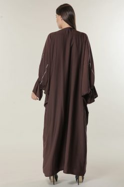 MOILASR2120 3 Brown open abaya