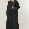 Black Abaya with  Net Lace