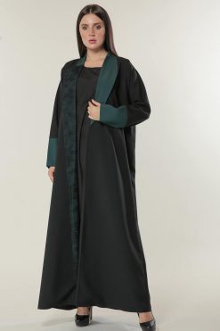 Black Abaya with  Net Lace