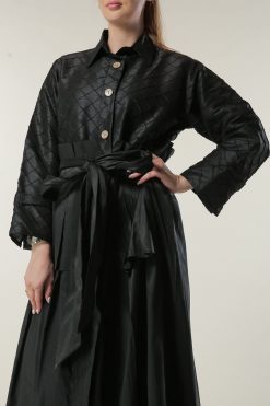 MOILASR2111 4 Black Uniquely styled Abaya