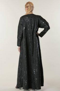 MOILASR2108 3 Black Jaquard Abaya