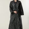 Black Jaquard Coat Style Abaya