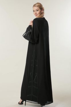 MOILASR2101 3 Black Formal Abaya Online