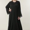 عباية سوداء رسمية متوفرة عبر الإنترنت 8 Black Formal Abaya Online