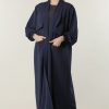 Navy Abaya with Pockets