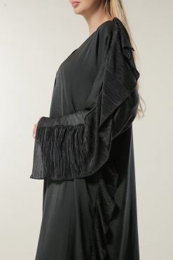 MOILASR2094 4 Ruffle Open Abaya