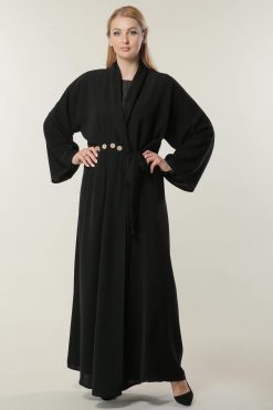 Black Wrap Abaya