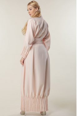 MOILASR2084 3 Peach Color Abaya