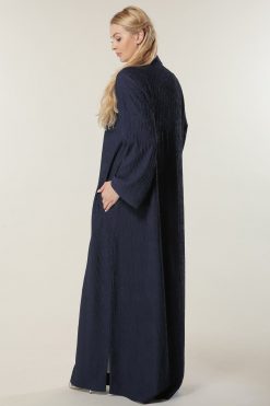 MOILASR2082 3 Navy Abaya with Pockets