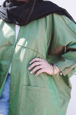 YTL 000028 3 Plain Batwing Abaya
