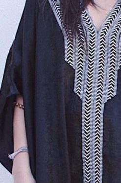 جلابية سوداء 5 YTL 000026 3 Black Jalabiya