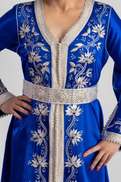 قفطان أزرق ملكي 6 QAA 000005 3 Royal Blue Kaftan