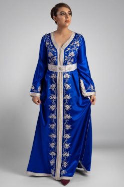 قفطان أزرق ملكي 5 QAA 000005 2 Royal Blue Kaftan