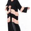 Peach Pleats Abaya