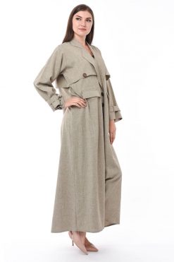 MOIS3124 2 Trench Coat Abaya
