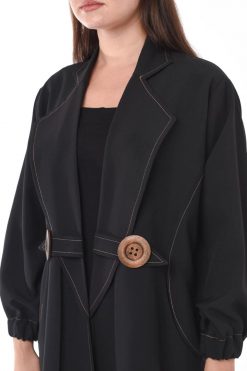 MOIS3123 3 Abaya Jacket Style