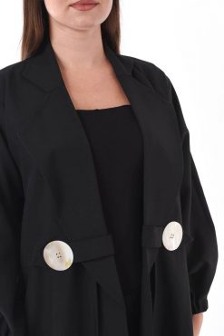 MOIS3111 3 Coat Style Abaya Design