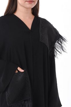 MOIS3106 3 Large Pocket Abaya