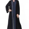 Contrast Panel Abaya