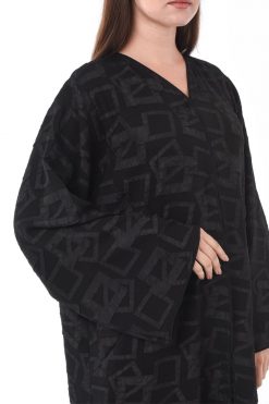 MOIS3099 3 Geometric Abaya