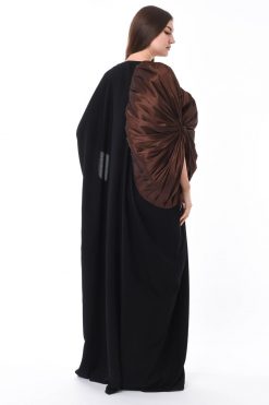 MOIS3079 4 Occasional Black Abaya