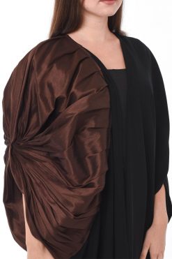 MOIS3079 3 Occasional Black Abaya